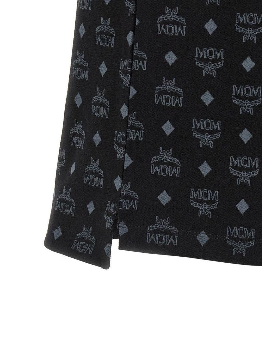 MCM Black Press Polo Shirt for men