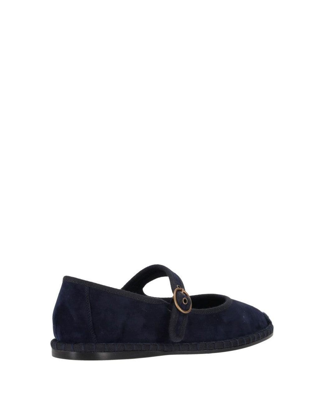 Ralph Lauren Blue Suede Ballet Flats