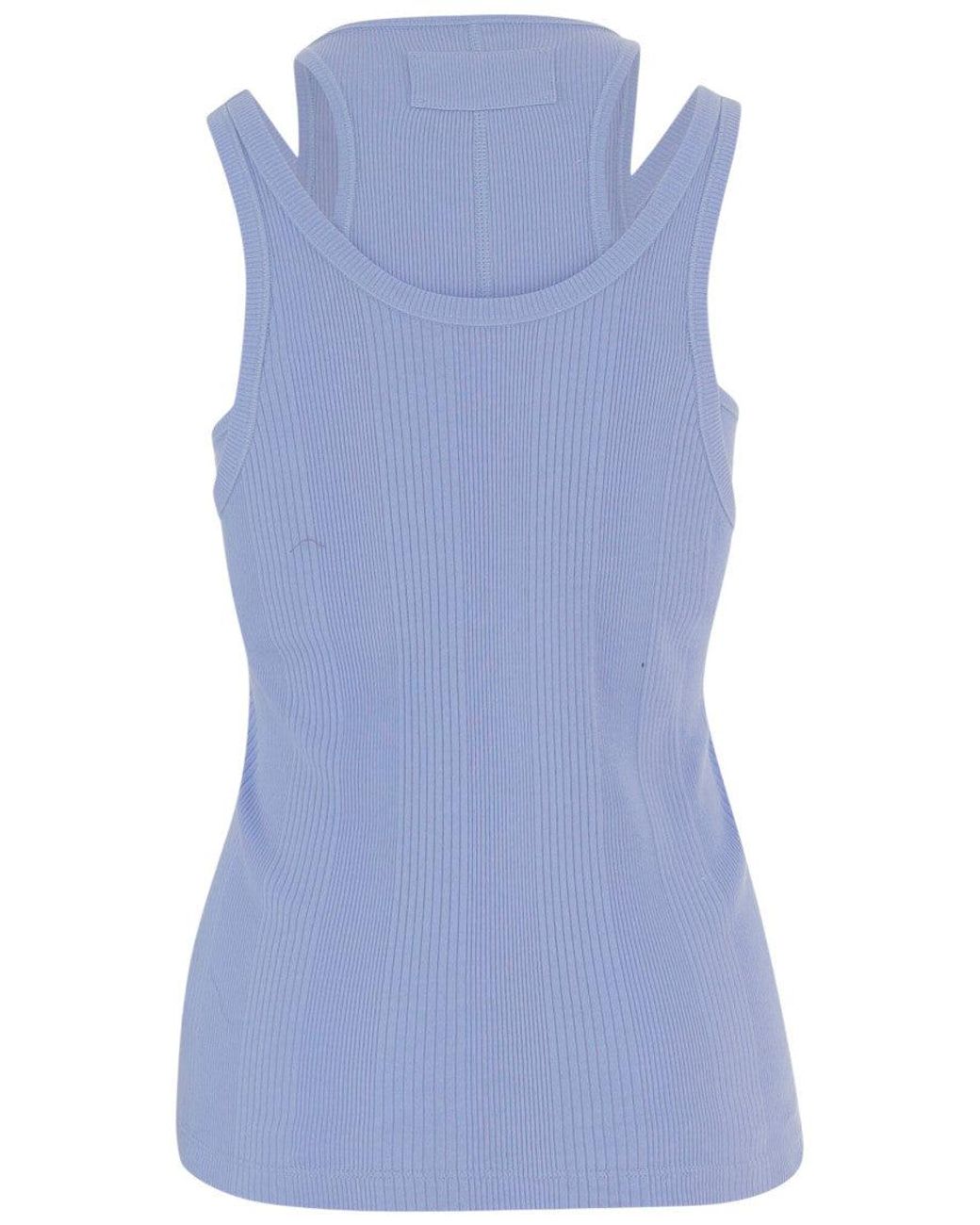 ARMARIUM Blue Light Knitted Round Neck Top