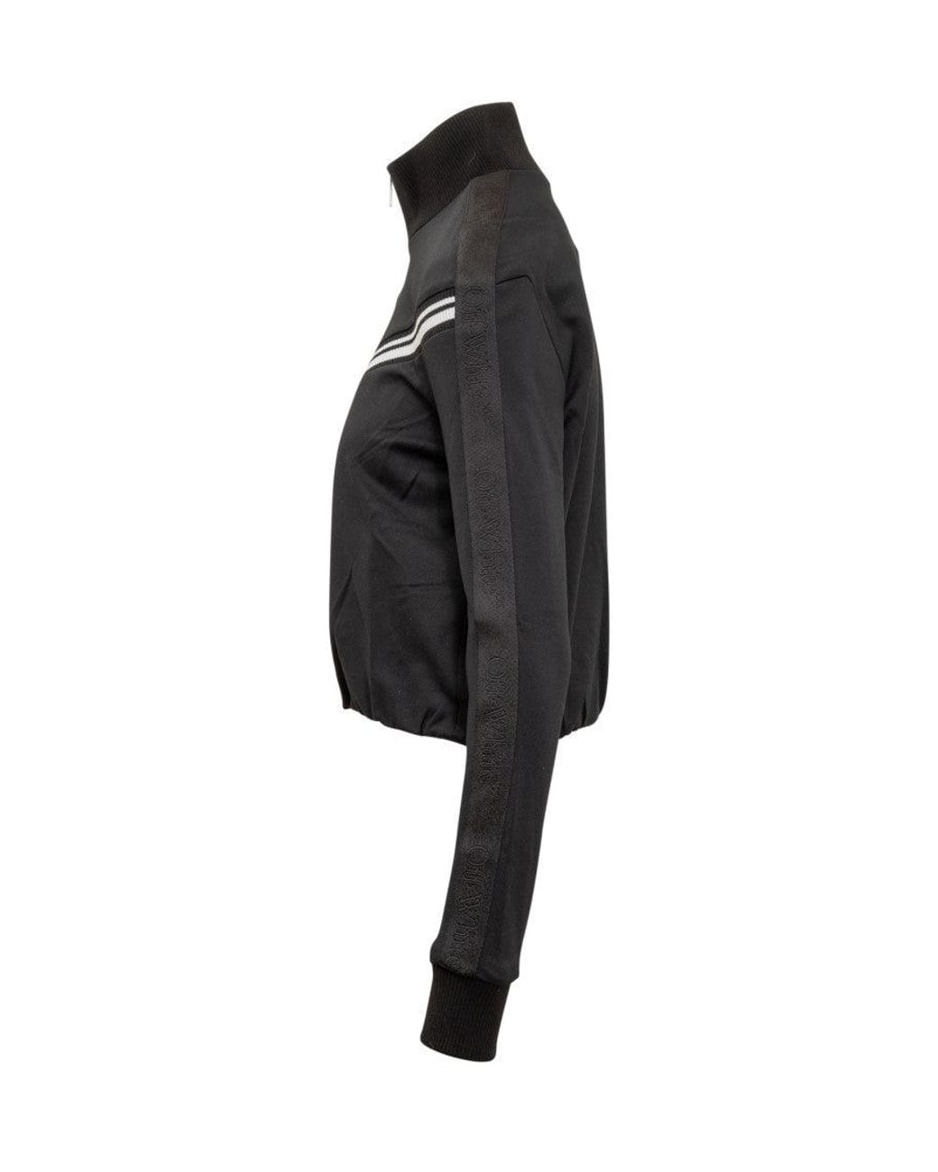 Off-White c/o Virgil Abloh Black Stripes Mock Collar Sweater