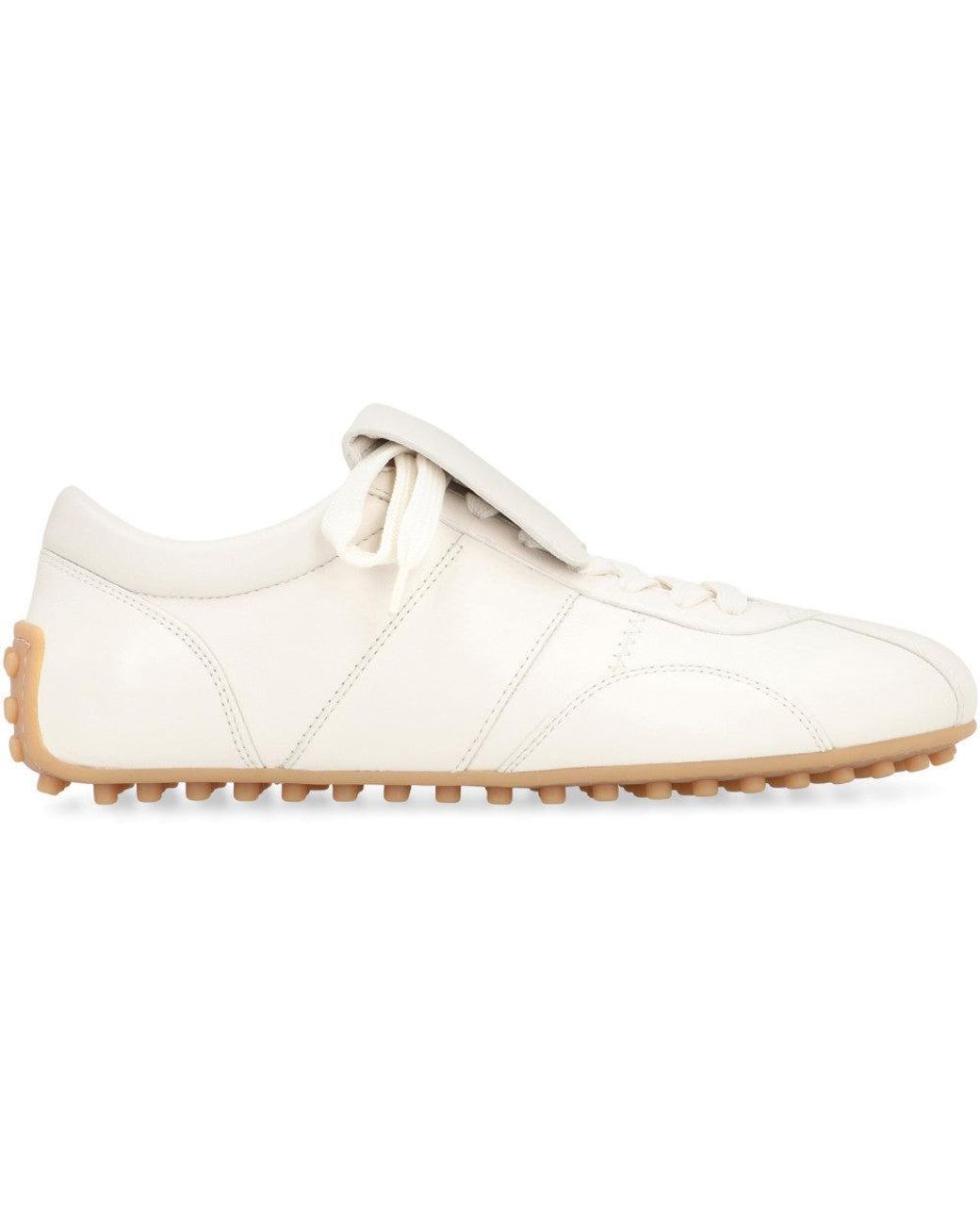 Tod's White Lace Up Sneakers