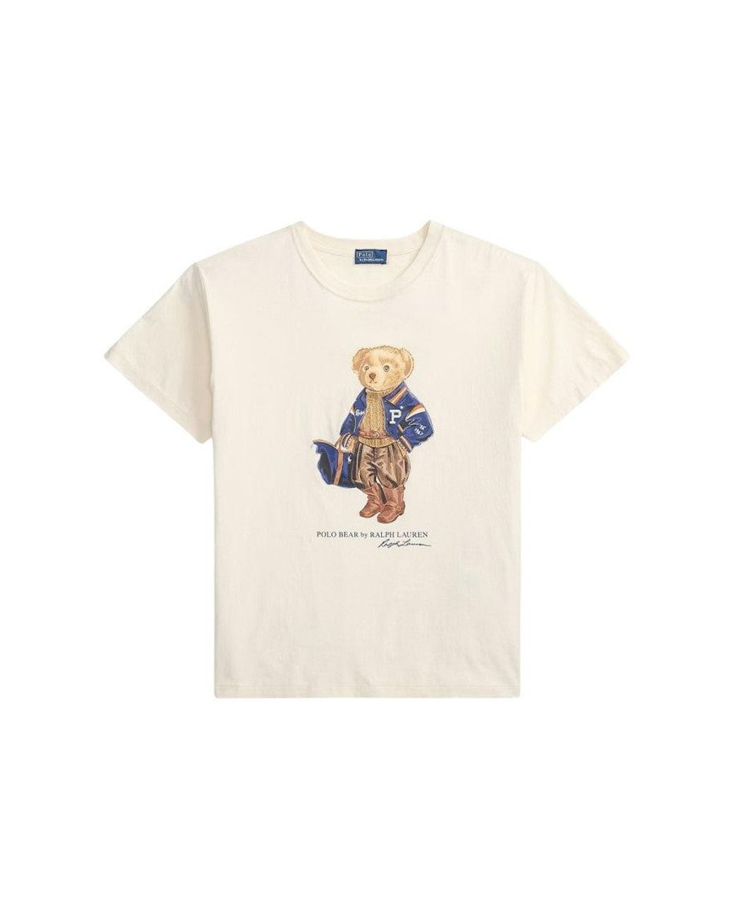 Polo Ralph Lauren White Graphic Crew Neck T-Shirt