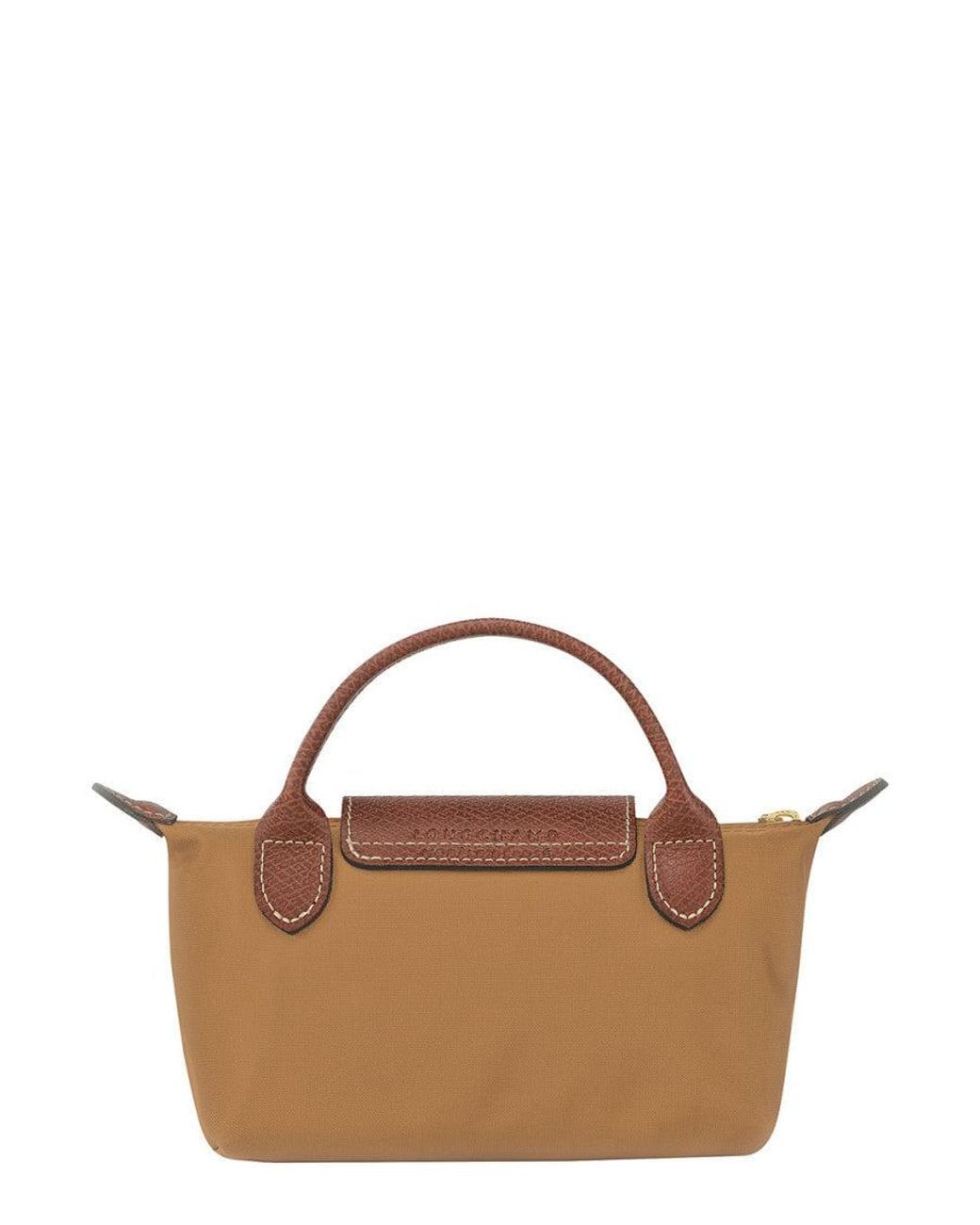 Longchamp Brown Le Pliage Original Clutch