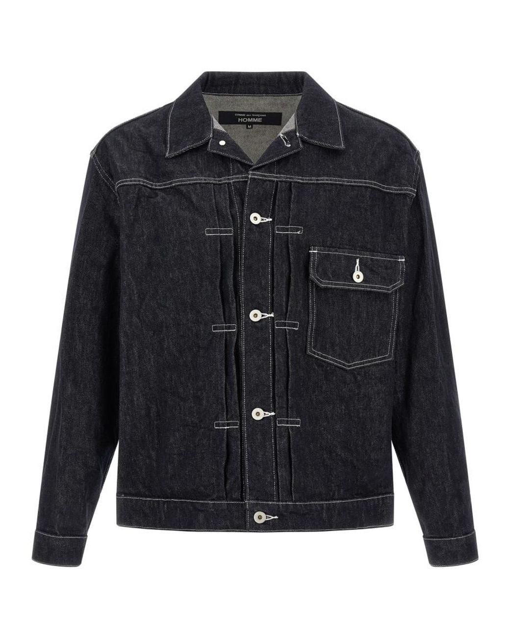 Comme des Garçons Blue Boxy Jacket for men