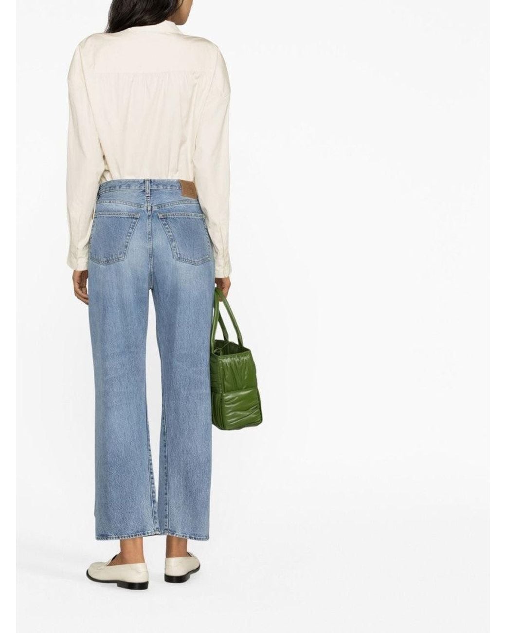 Totême Blue Twisted Seam Denim Cotton Jeans