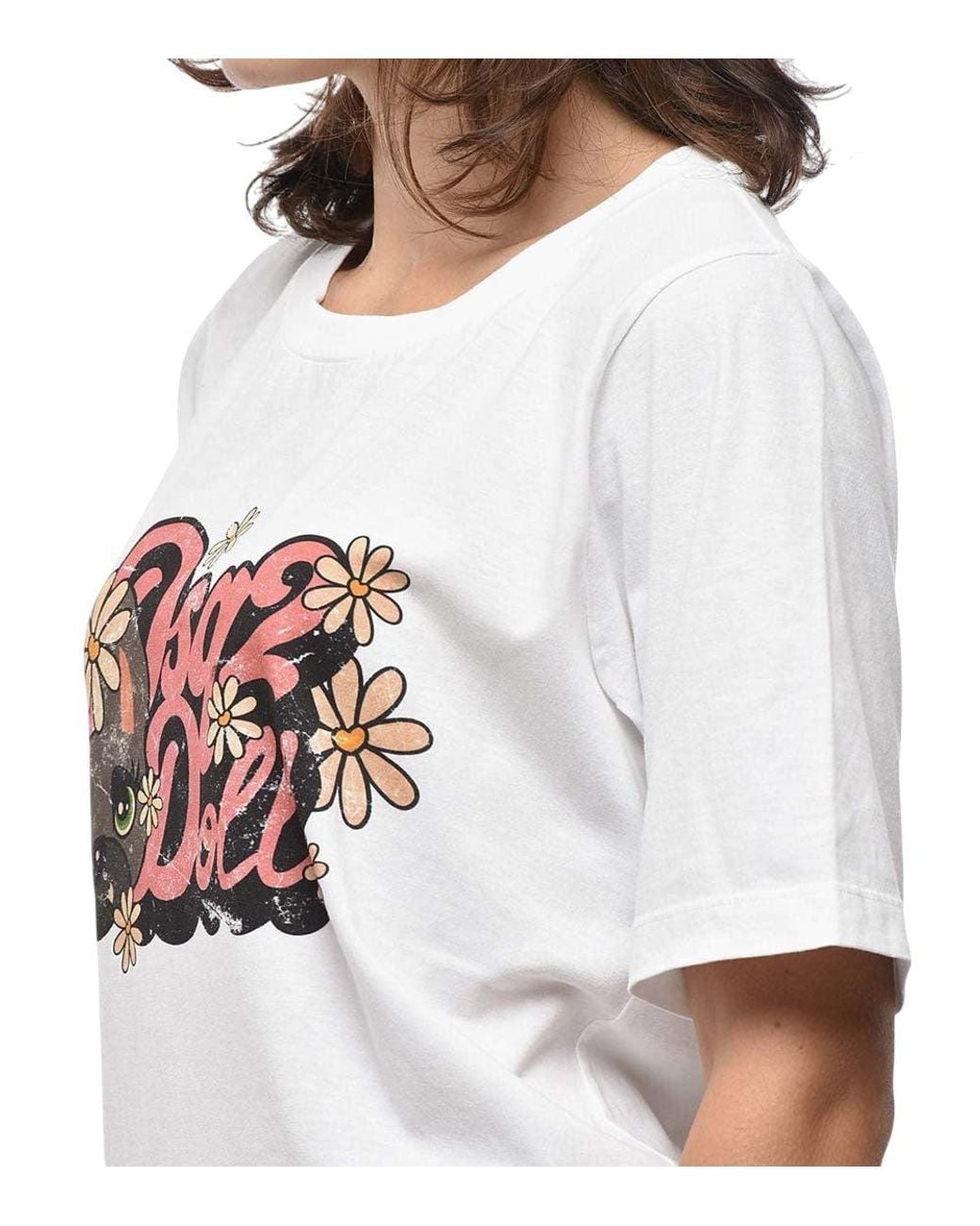 DSquared² White Graphic Crew Neck T-Shirt