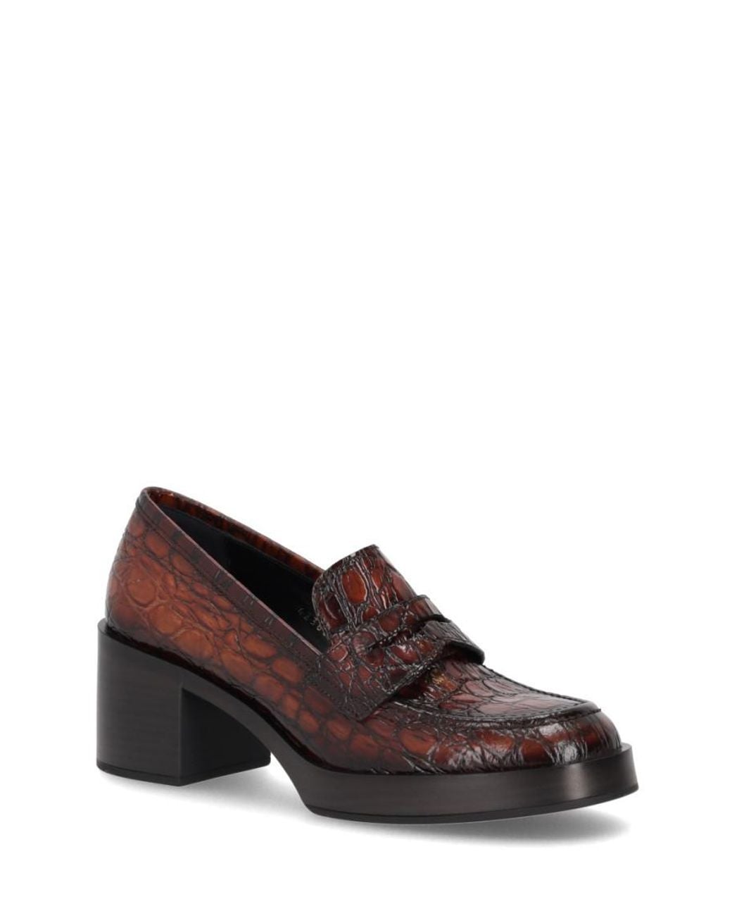 LA ROSE Brown Leather Loafers