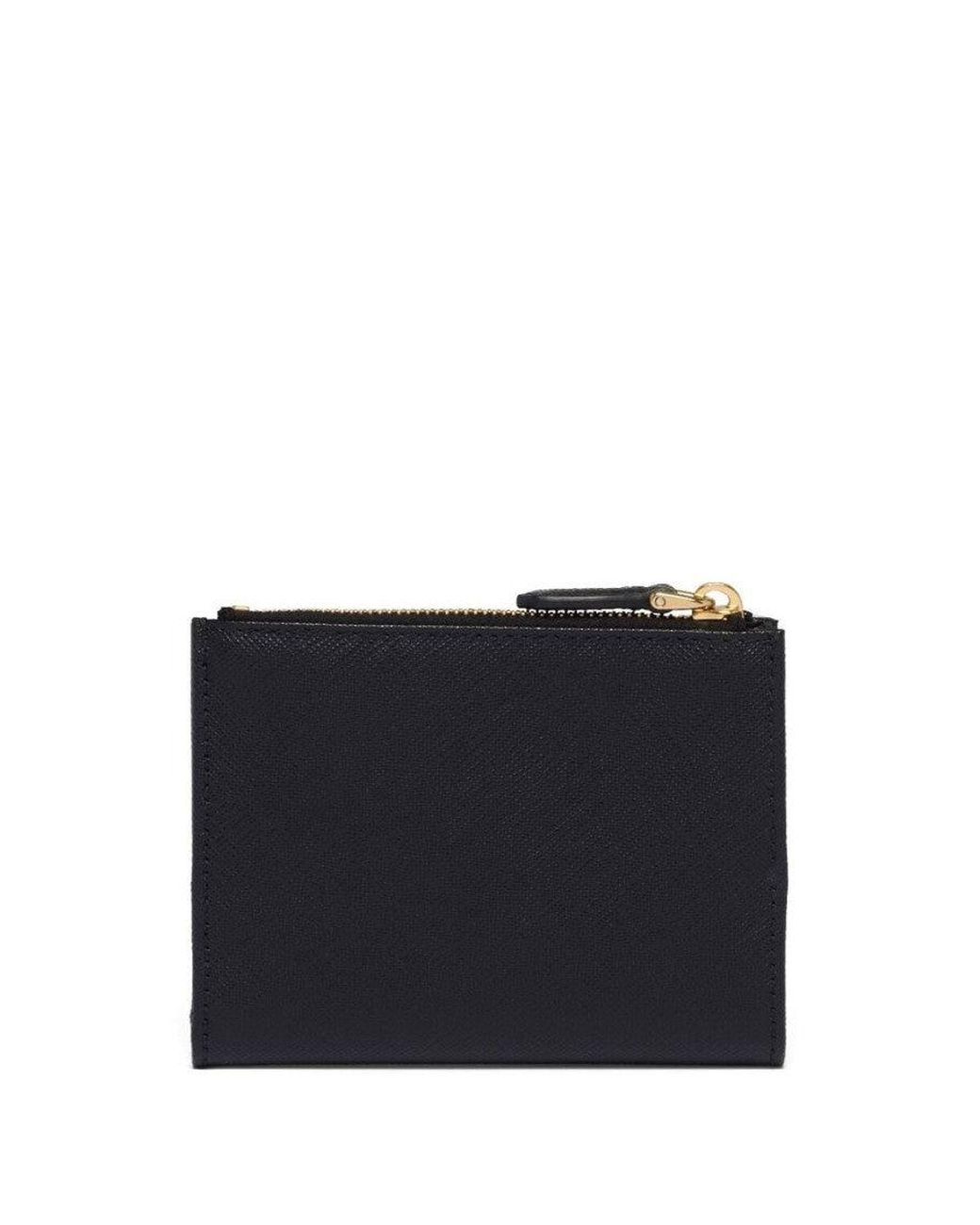 Prada Black Triangle-Logo Wallet