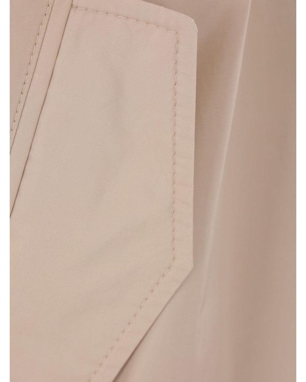 Brunello Cucinelli Natural Taffeta Parka Coat