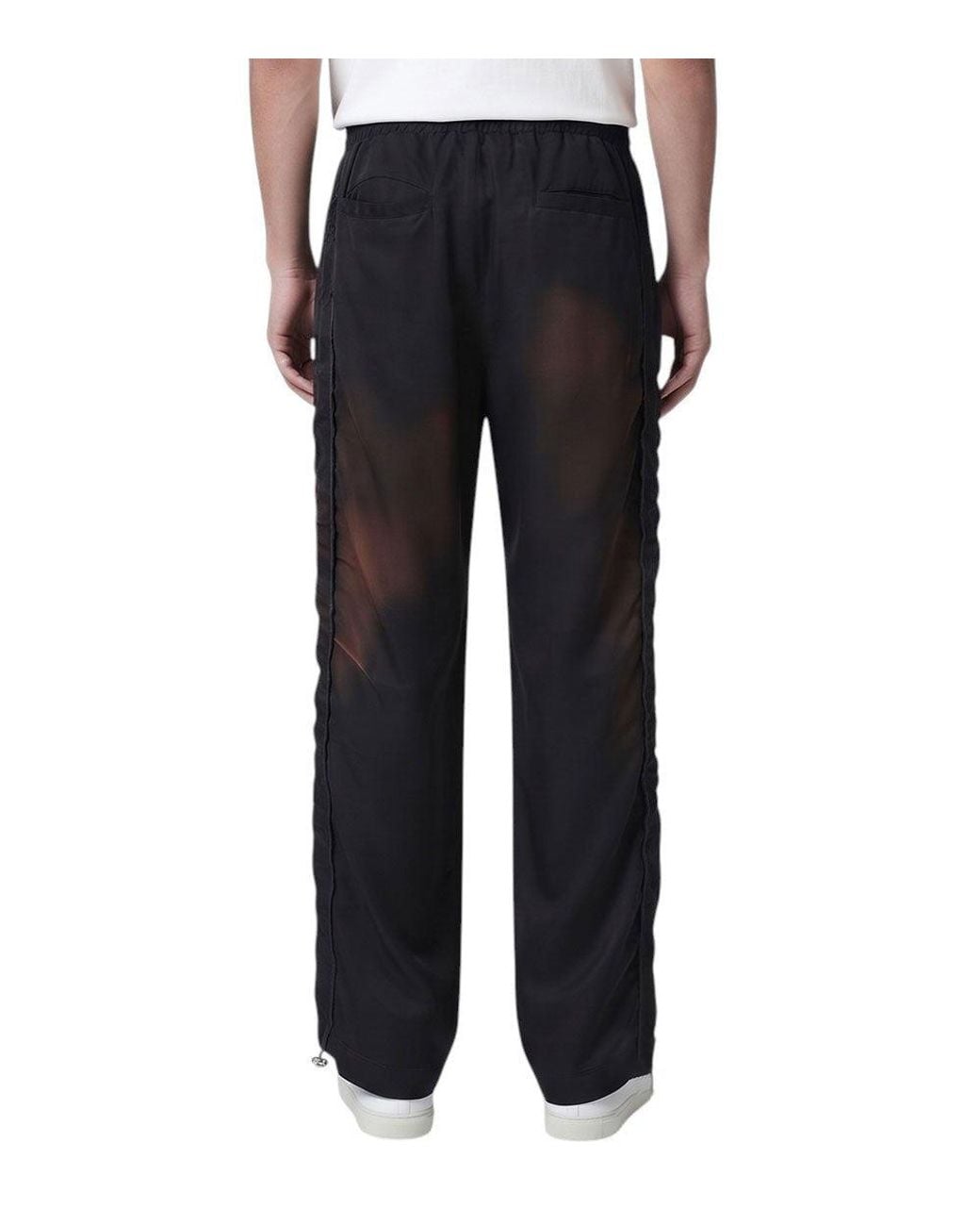 DIESEL Black Straight Trousers for men