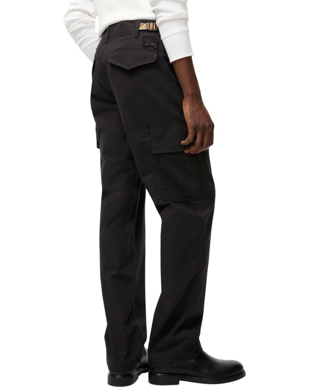 Burberry Black Regular Cargo Pants for men