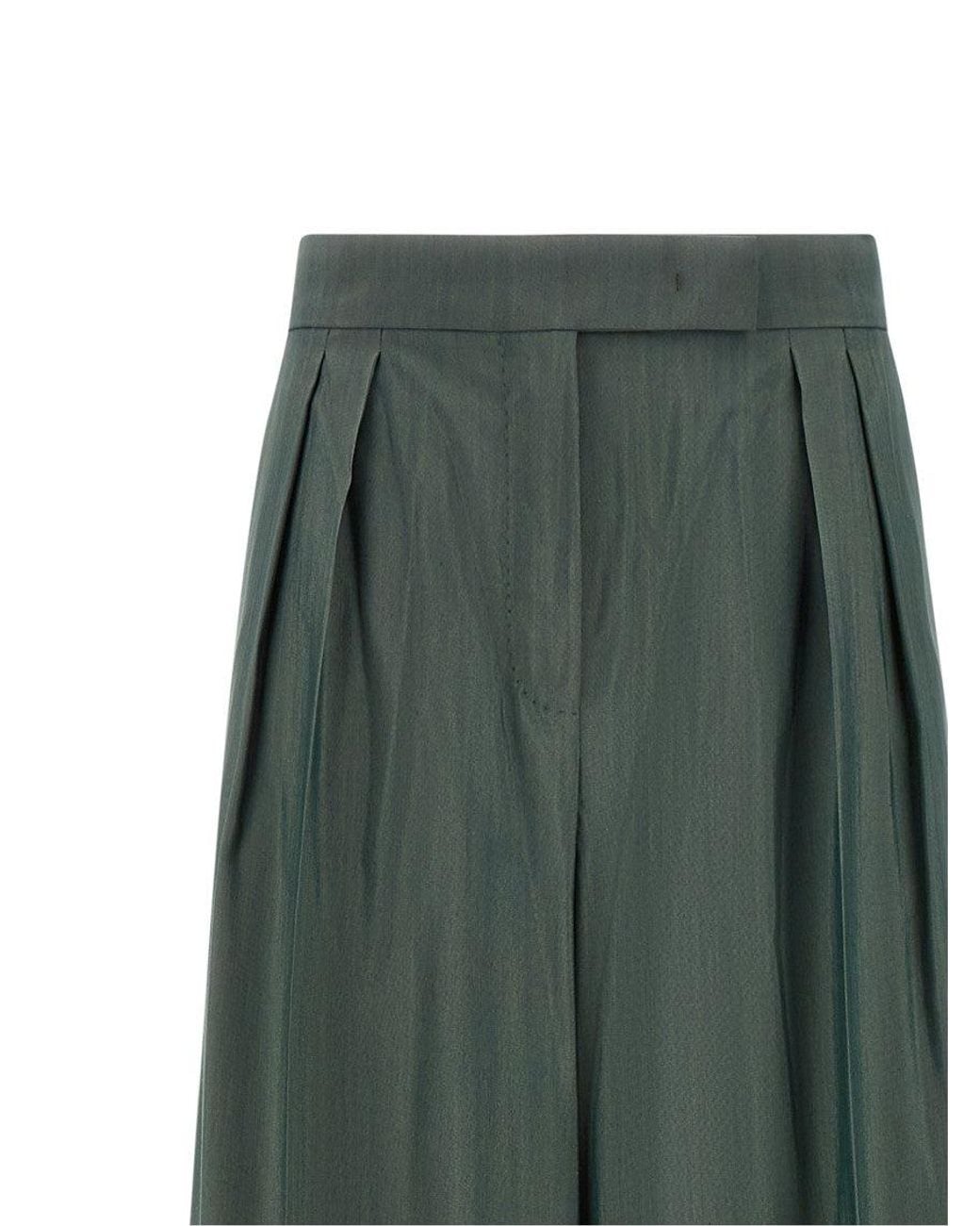 Max Mara Green Mxgiallo Trousers