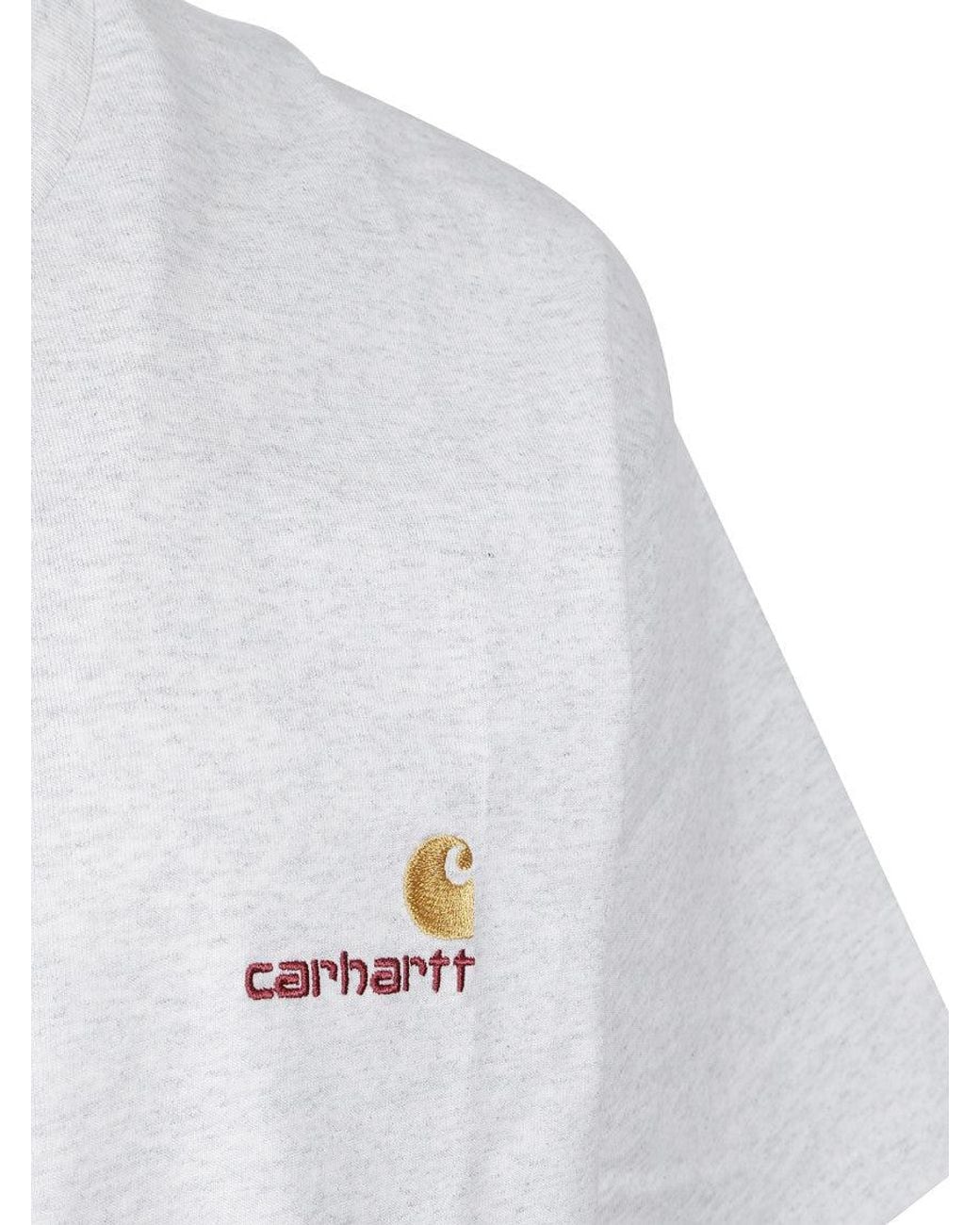 Carhartt White Crewneck Logo T-Shirt for men