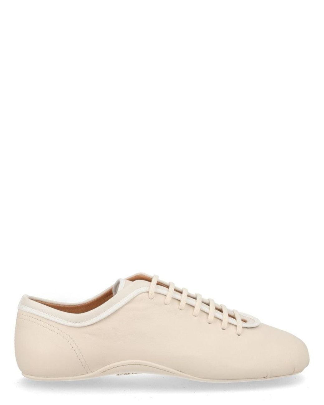 Dries Van Noten Natural Lace Ballerina Sneakers