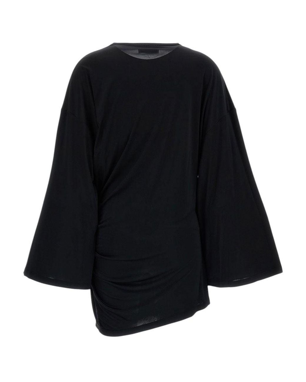 The Attico Black Crew Neck Mini Dress