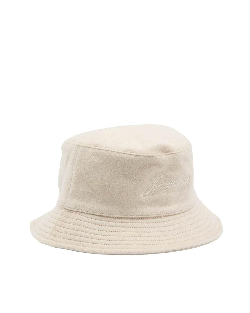 Jacquemus Natural Le Bob Logo Bucket Hat