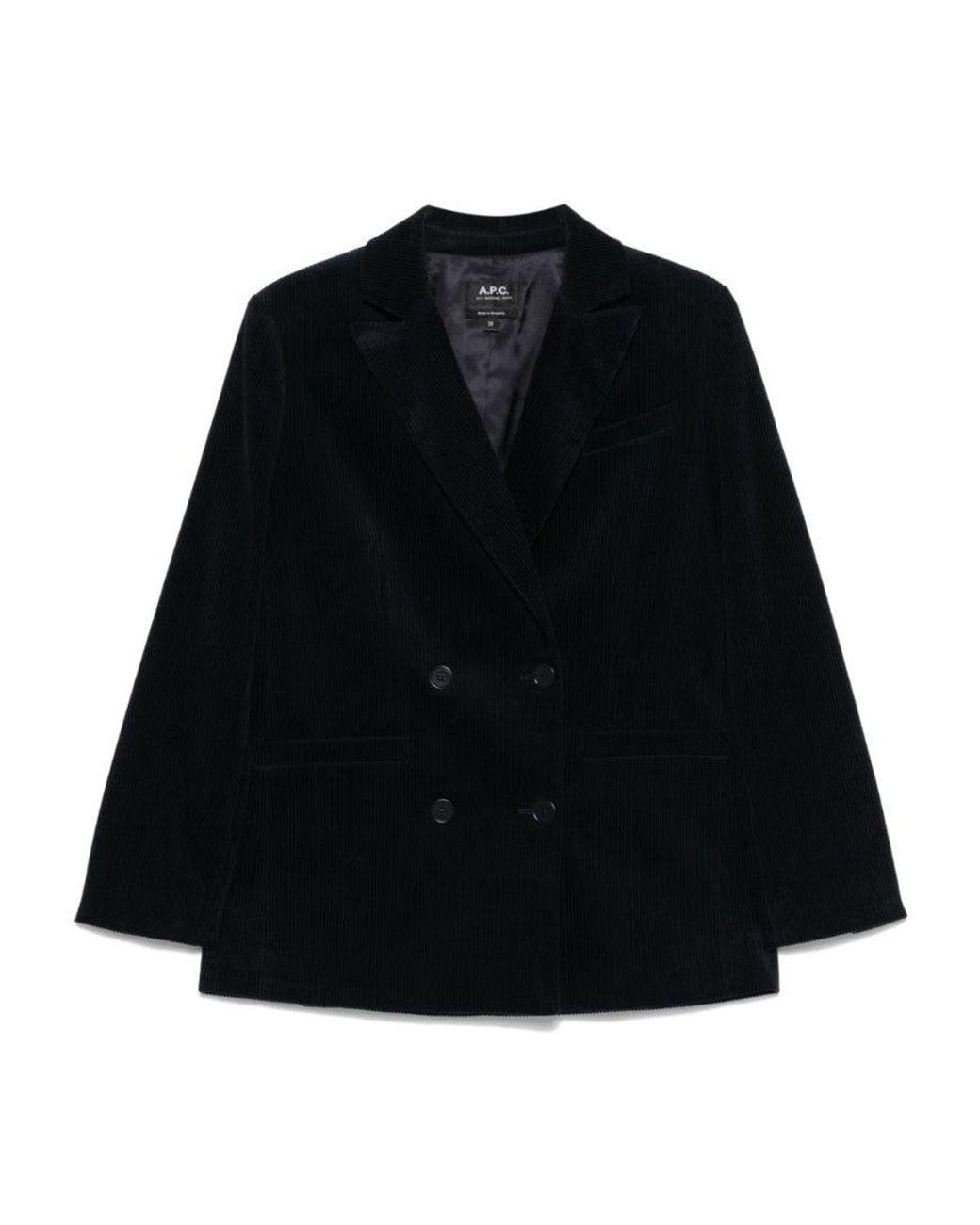 A.P.C. Black Cotton Blazer