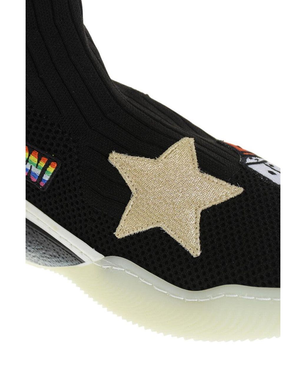 Stella McCartney Black Sock High-Top Sneakers