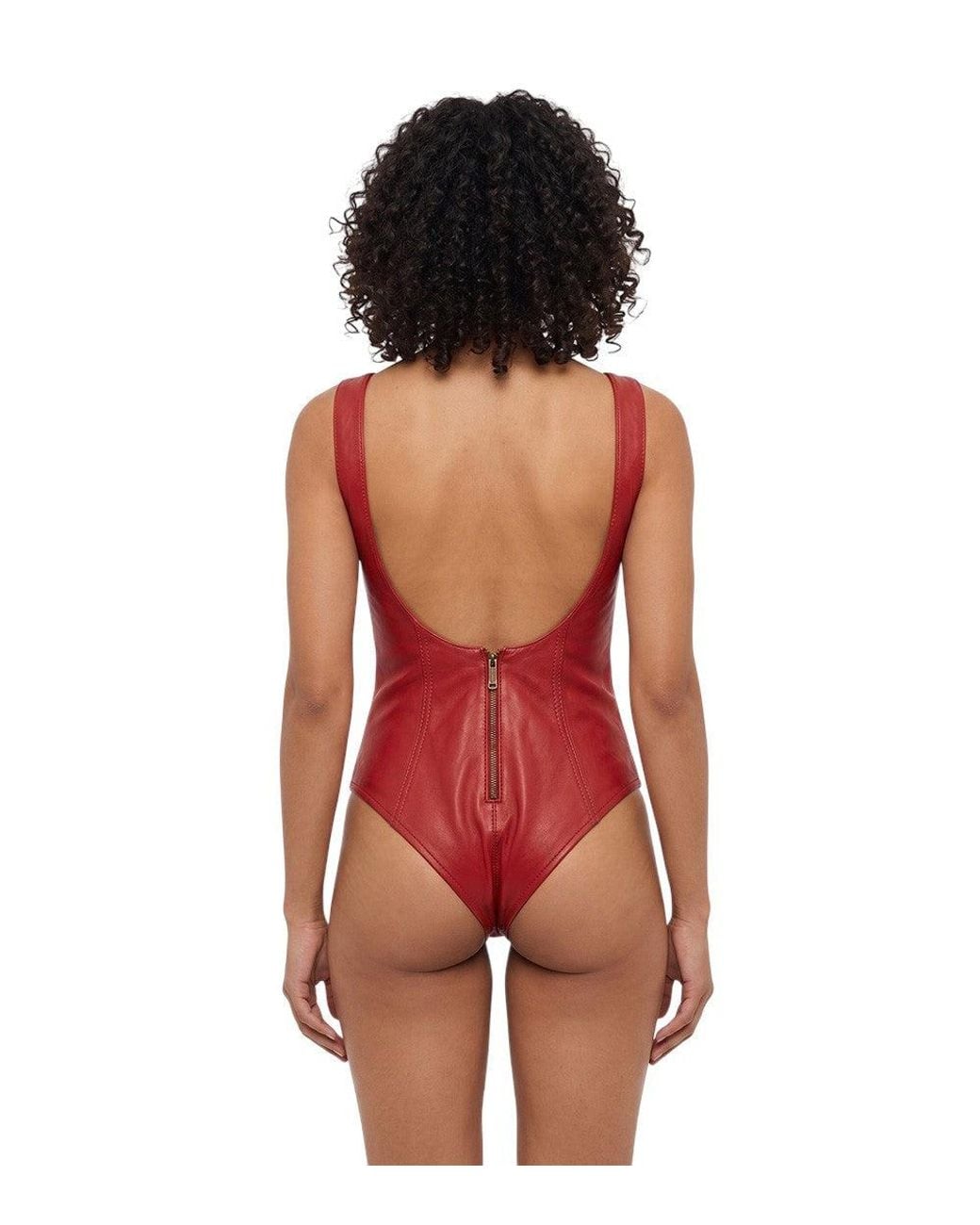 DSquared² Red Solid Swimwear
