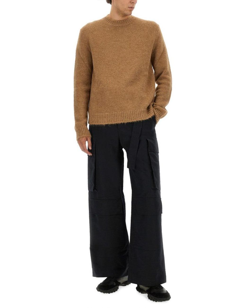 Jil Sander Natural Light Knitted Sweaters for men