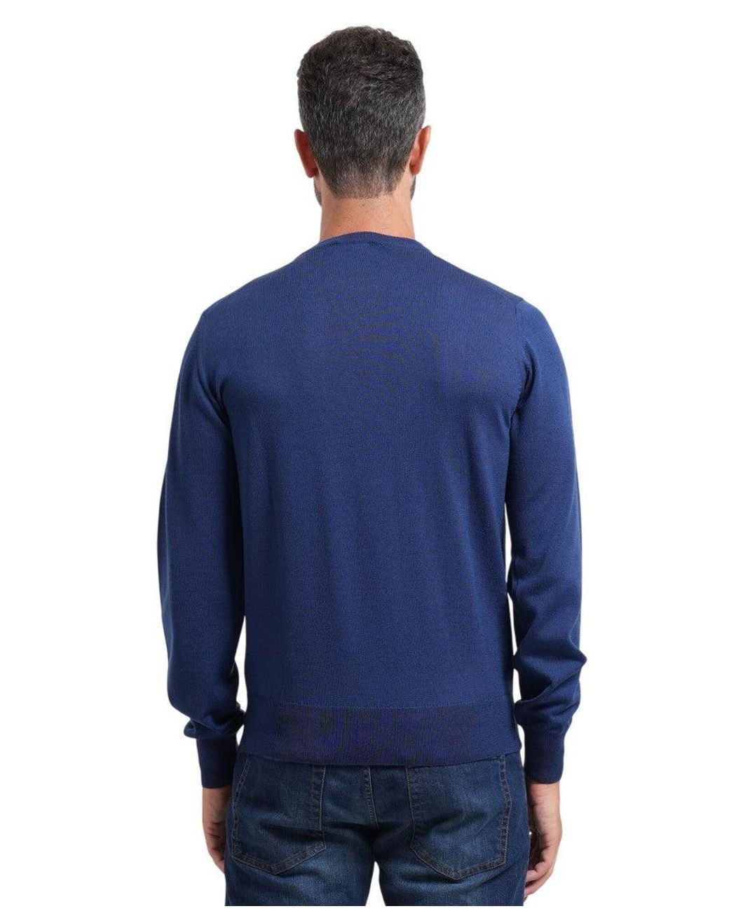 K-Way Blue Crew Neck Sweater for men