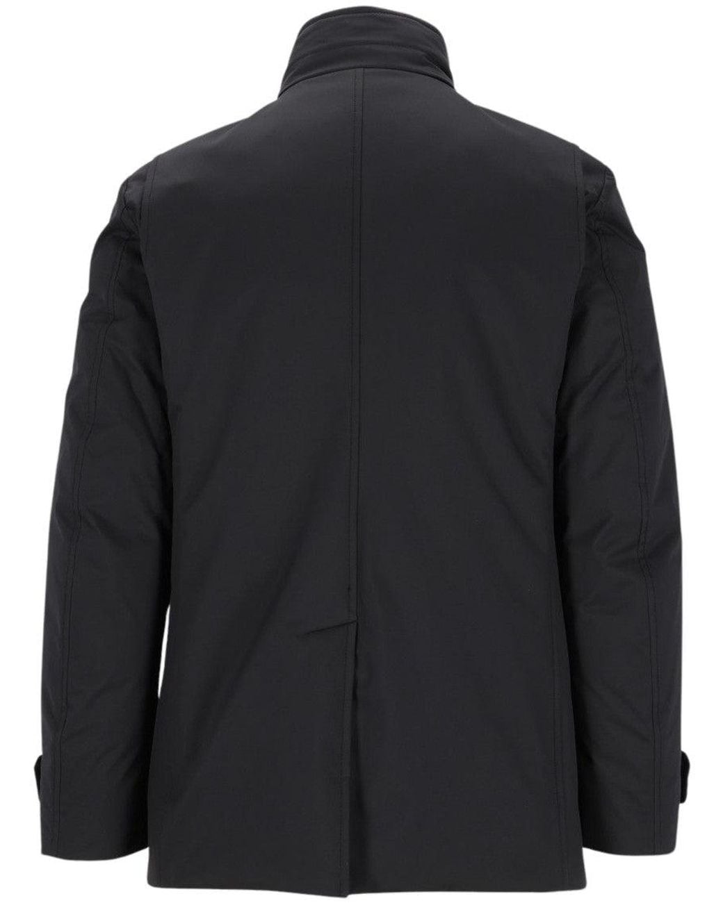 Moorer Black Dark Quilted Jacket for men