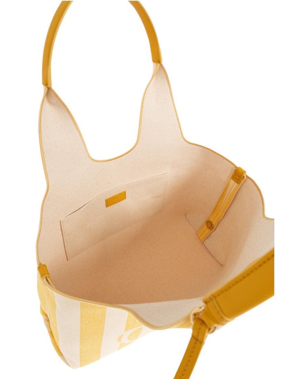 Chloé Yellow Stripy Large Tote