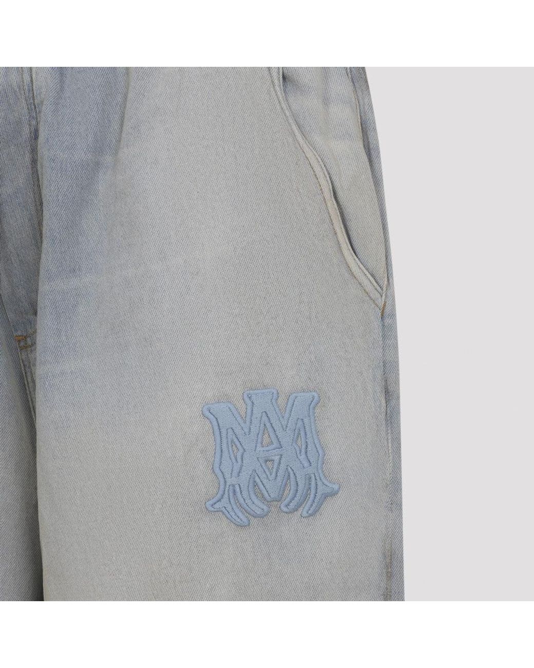 Amiri Gray Light Logo Jeans for men
