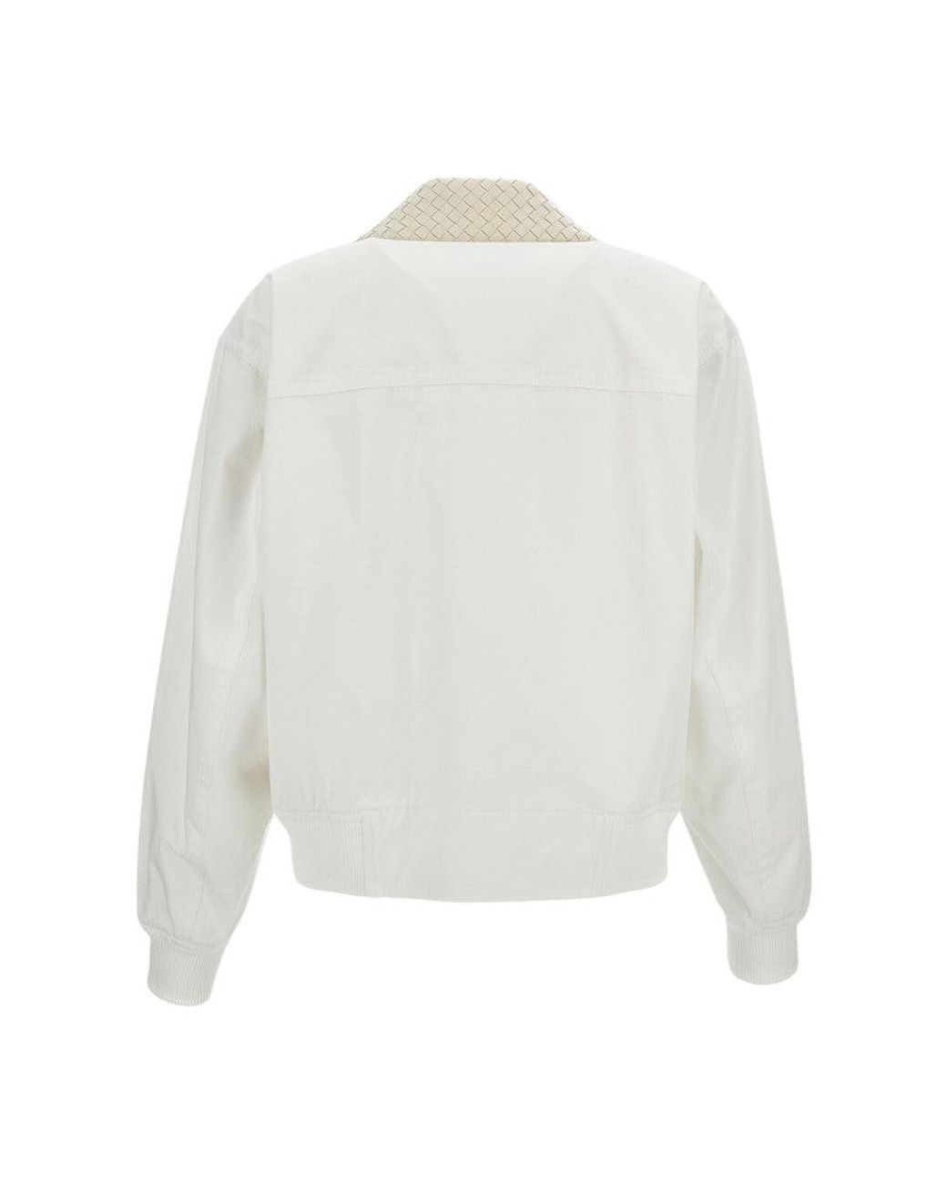 Bottega Veneta White Shirt Collar Jacket