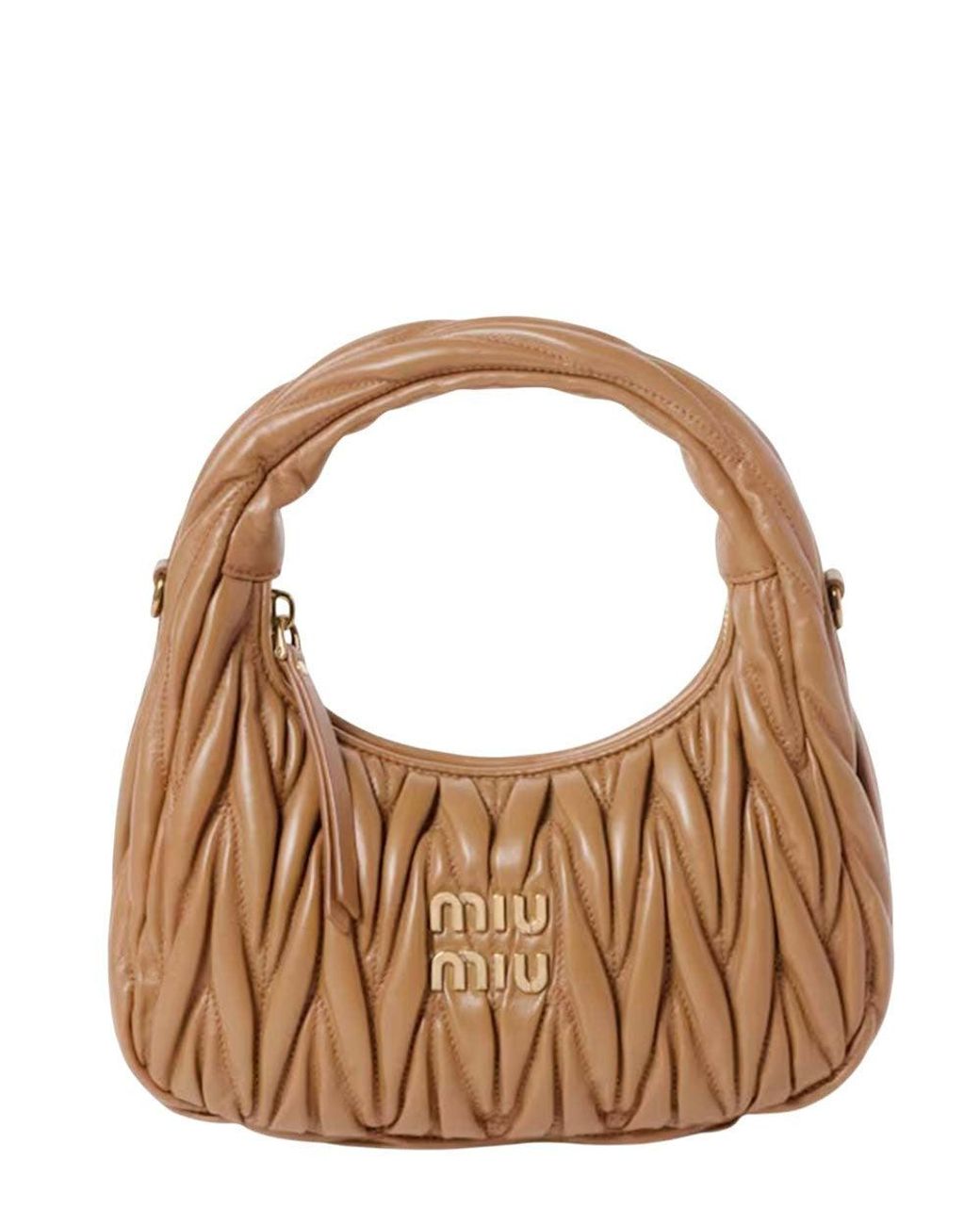 Miu Miu Brown Light Wander Small Hobo