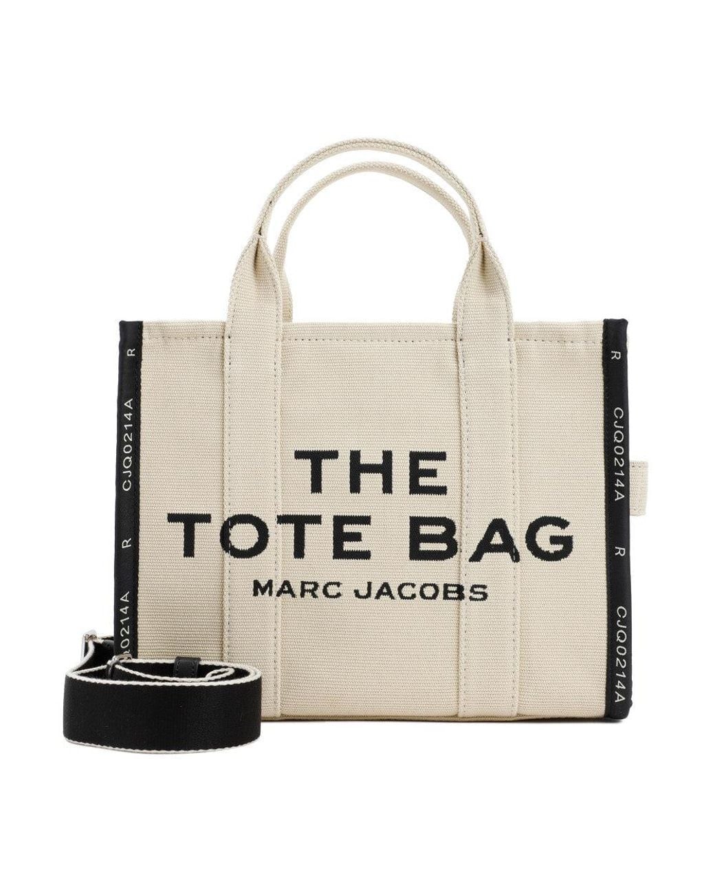 Marc Jacobs Natural The Jacquard Top Zip Medium Tote