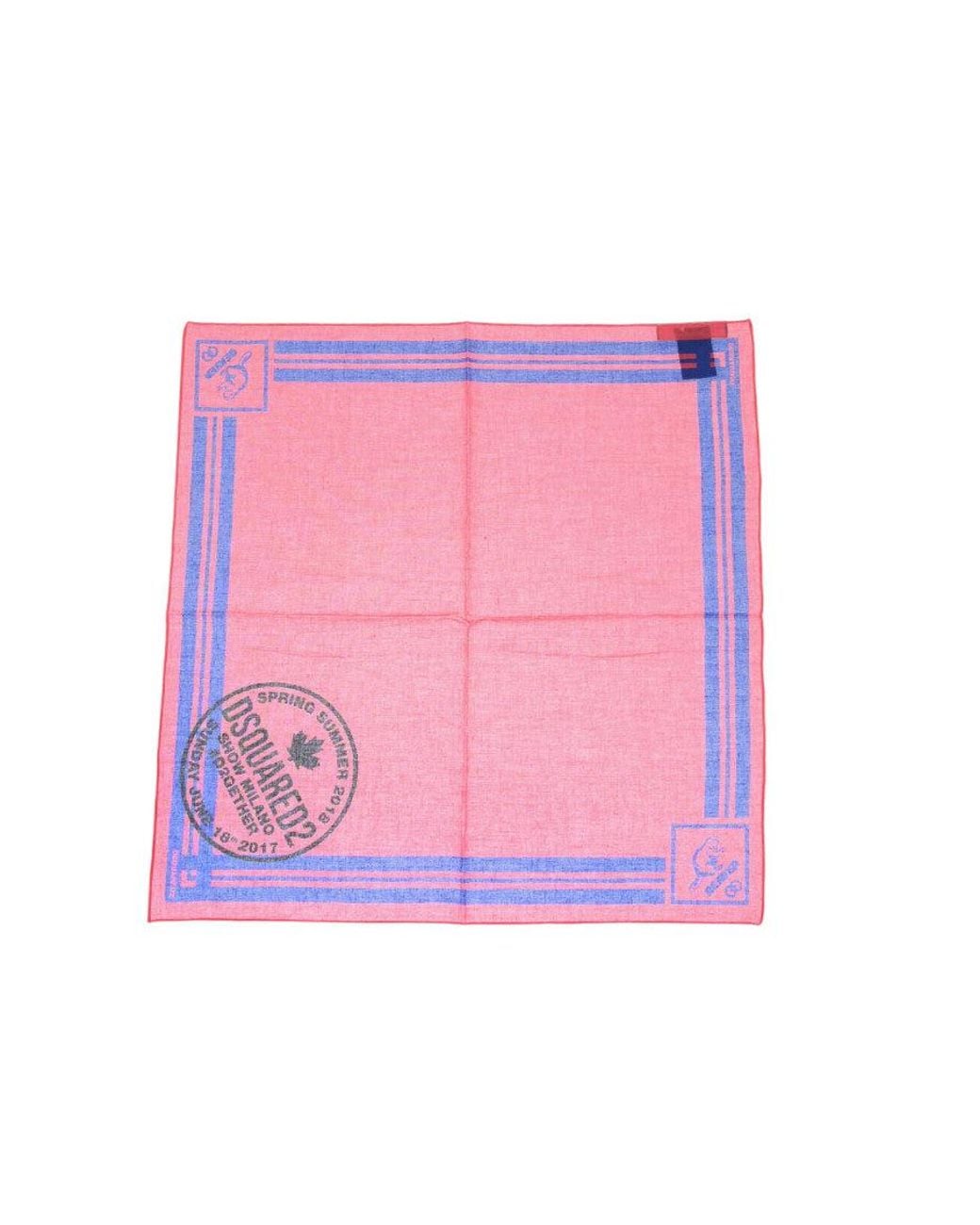 DSquared² Pink Logo Scarf for men