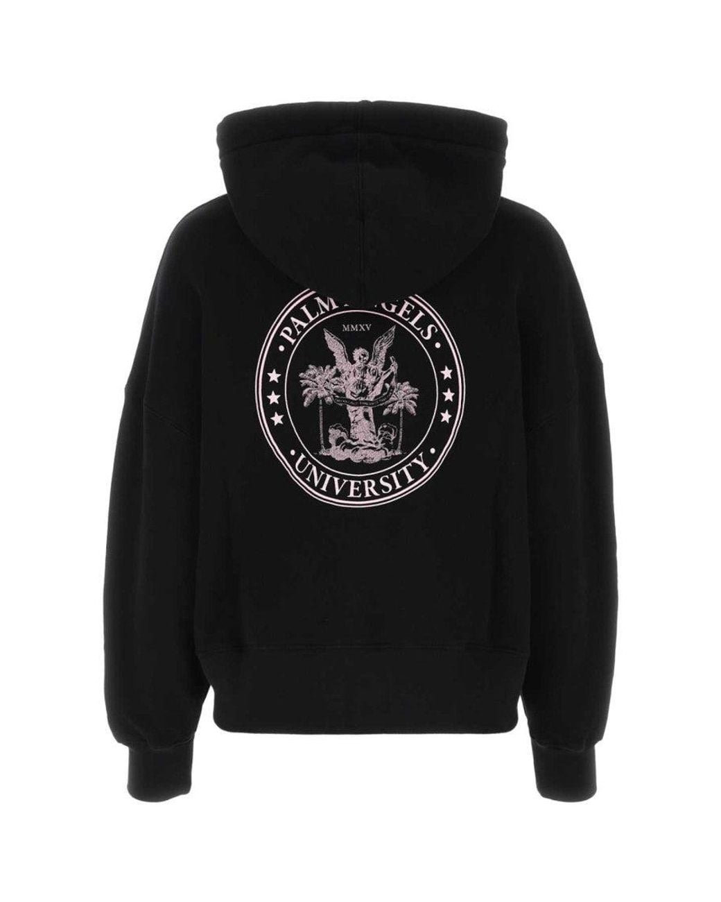 Palm Angels Black Cotton Sweatshirt