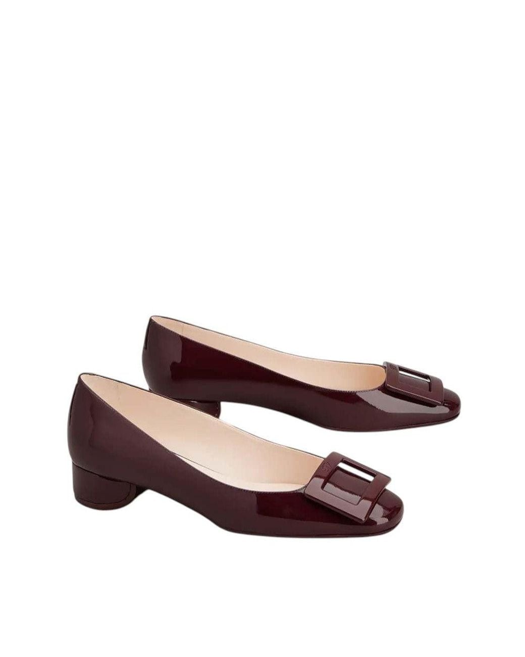 Roger Vivier Brown Leather Pumps