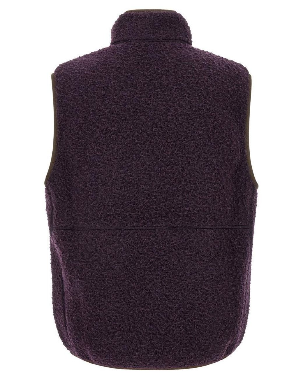 Moncler Blue Textured Logo Vest for men