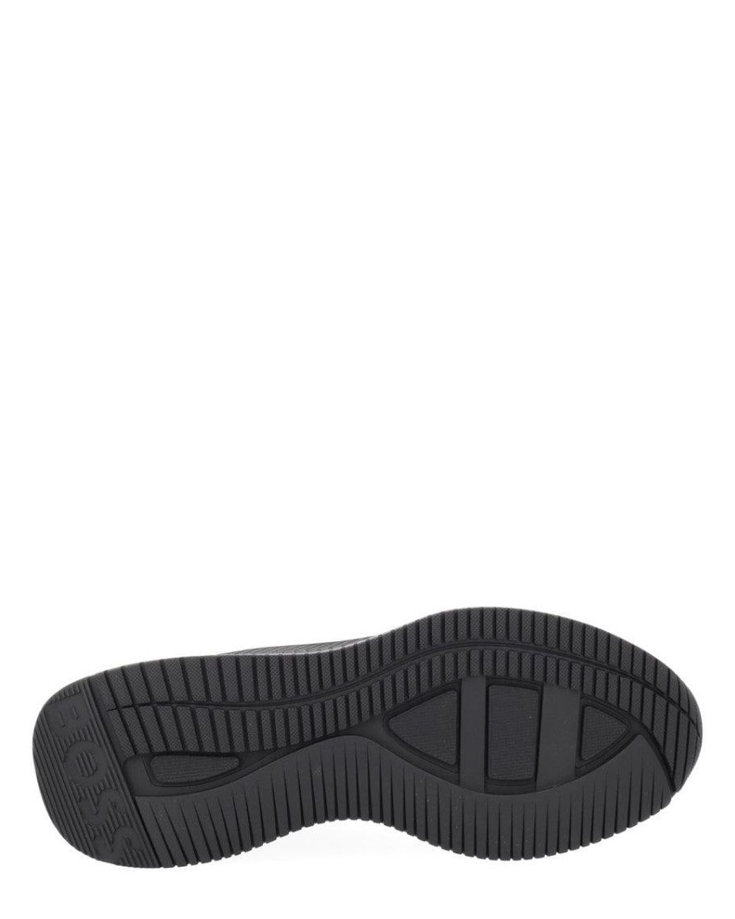 Boss Black Lace-Up Sneakers for men