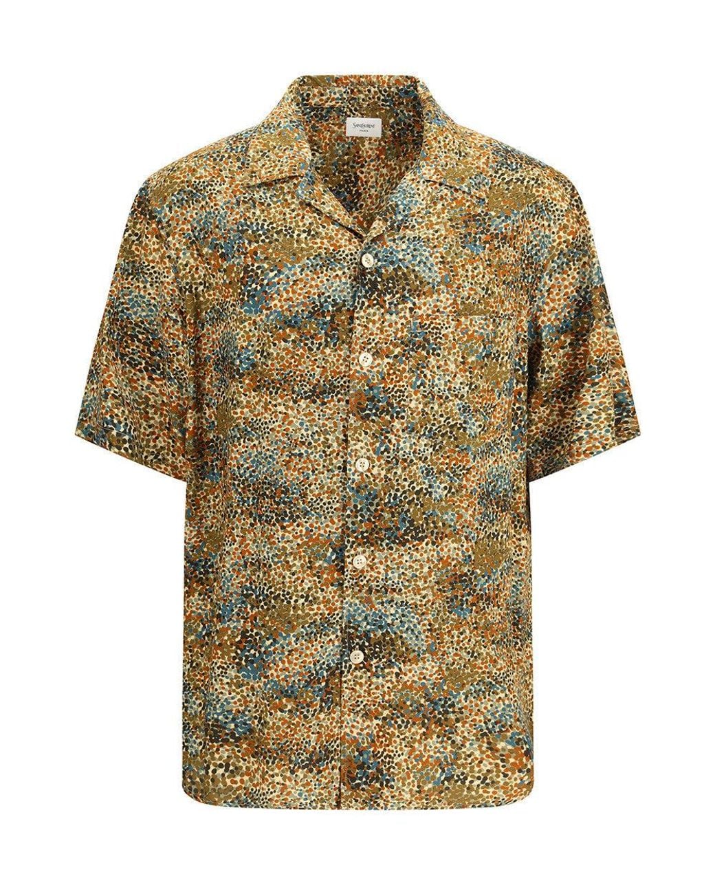 Saint Laurent Multicolor Boxy Printed Shirt for men
