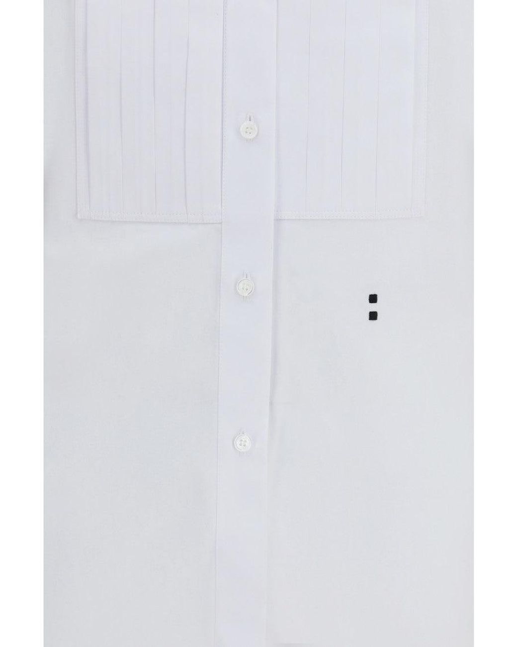 Fendi White Cotton Poplin Shirt