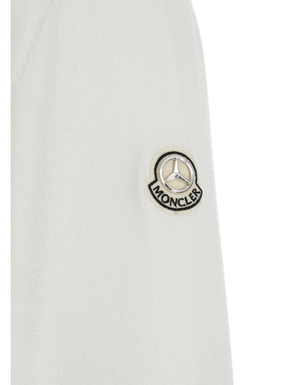 Moncler Genius White Crew Neck Sweater for men