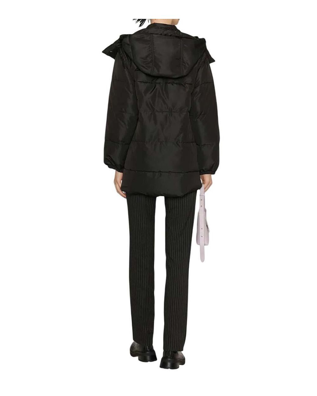 Patou Black Quilted Hood Jacket