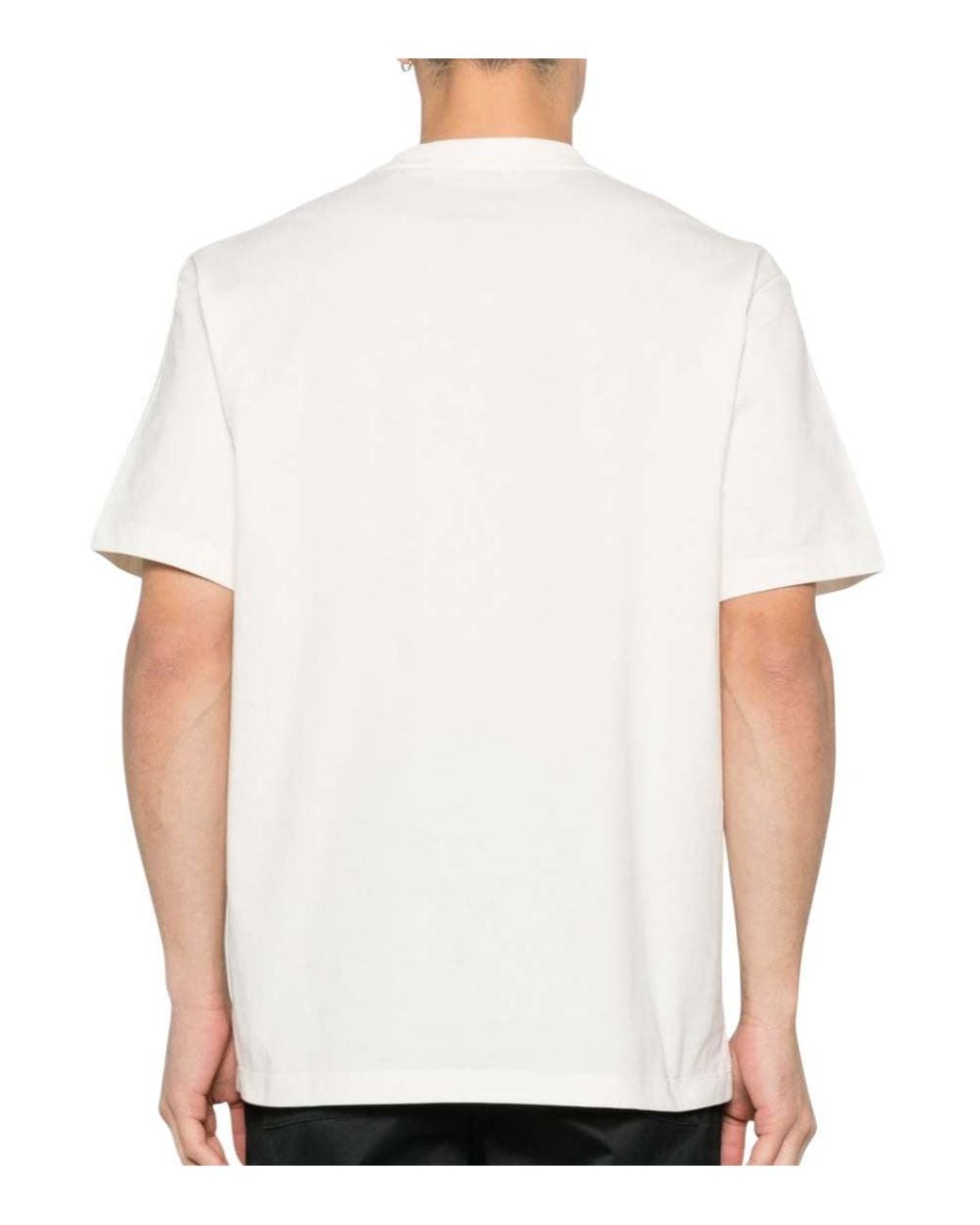 Y-3 White Crew Neck T-Shirt for men