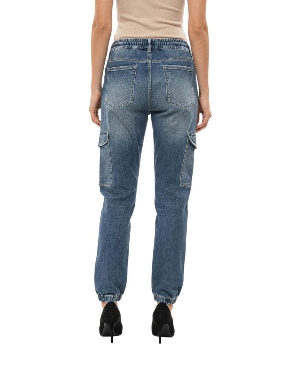 DIESEL Blue Mid Rise Jeans