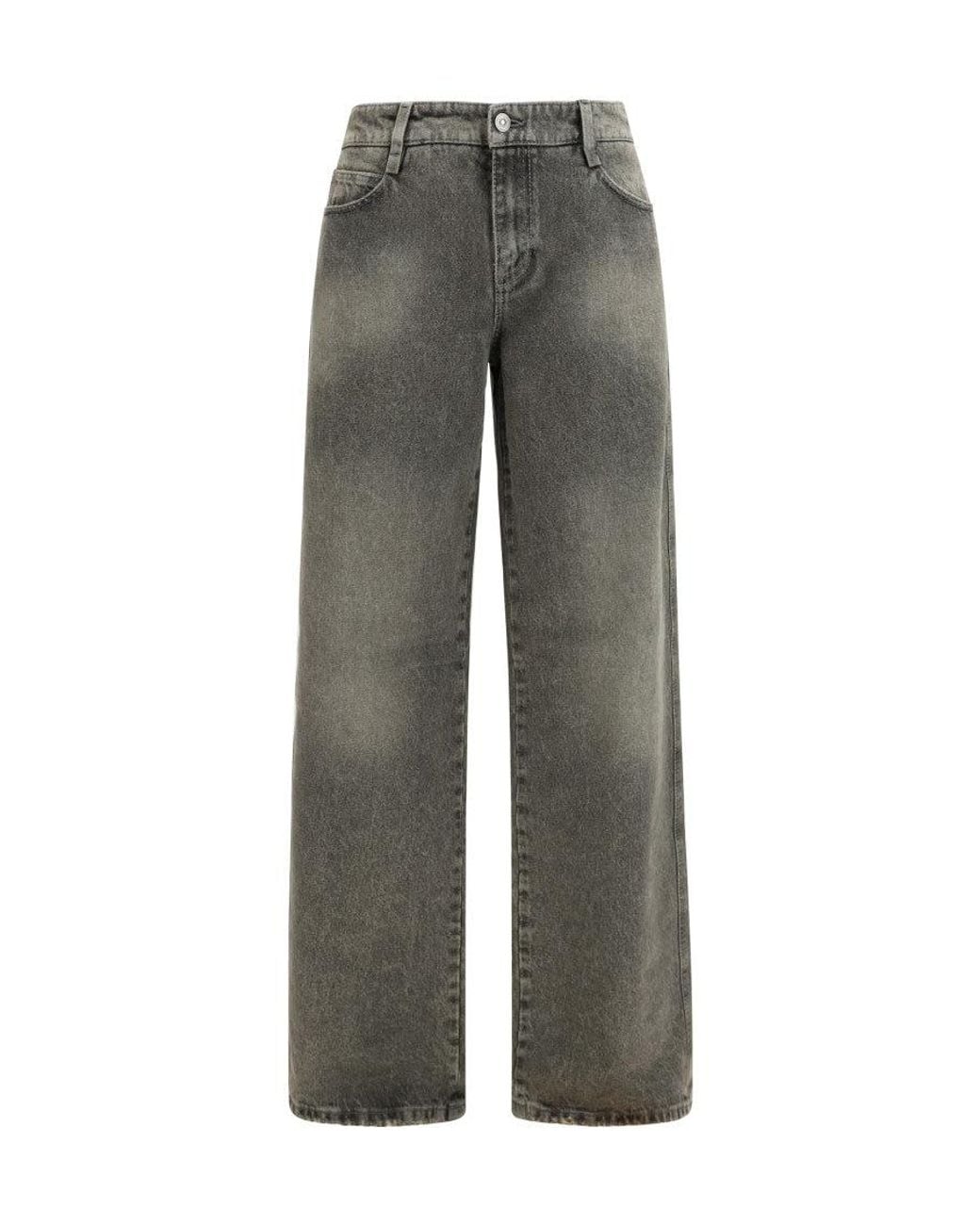 Ermanno Scervino Gray Loose Mid Rise Jeans