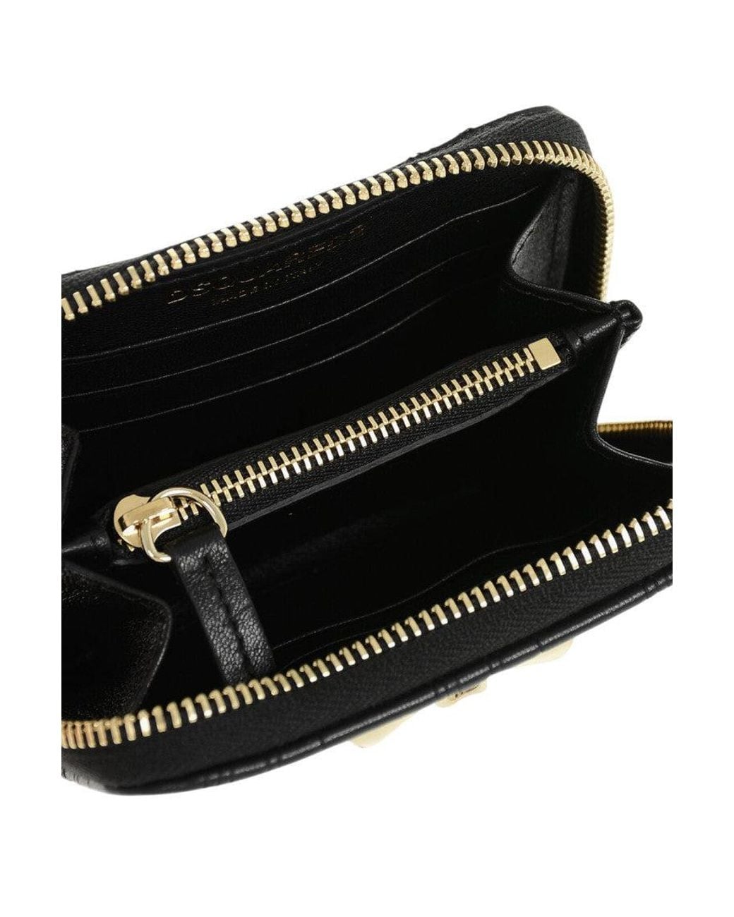 DSquared² Black Logo Quilted Wallet