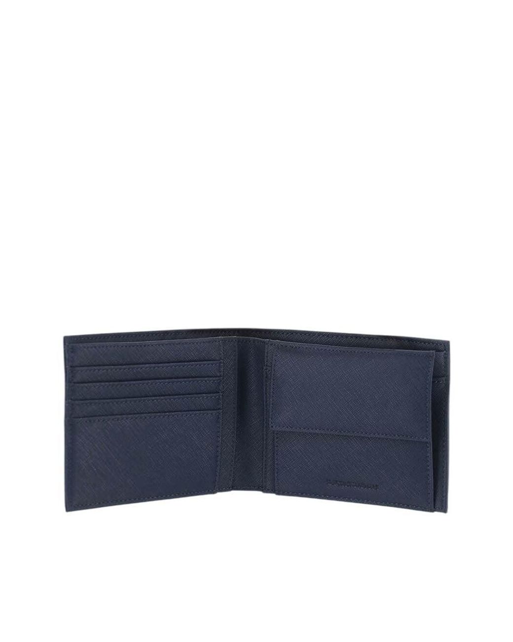 Emporio Armani Blue Logo Wallet for men