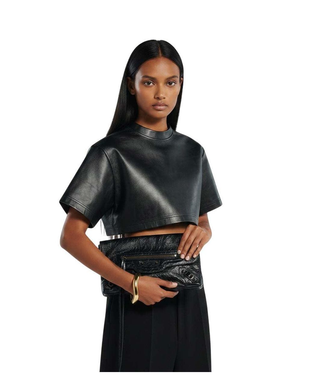 Balenciaga Black Le City Clutch