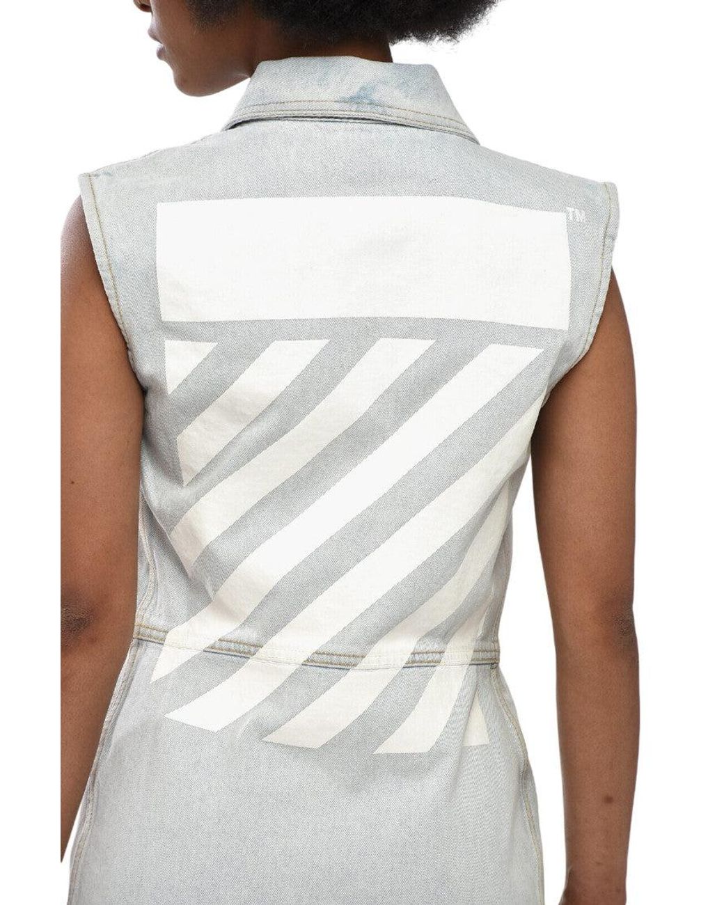 Off-White c/o Virgil Abloh White Solid Shirt Dress