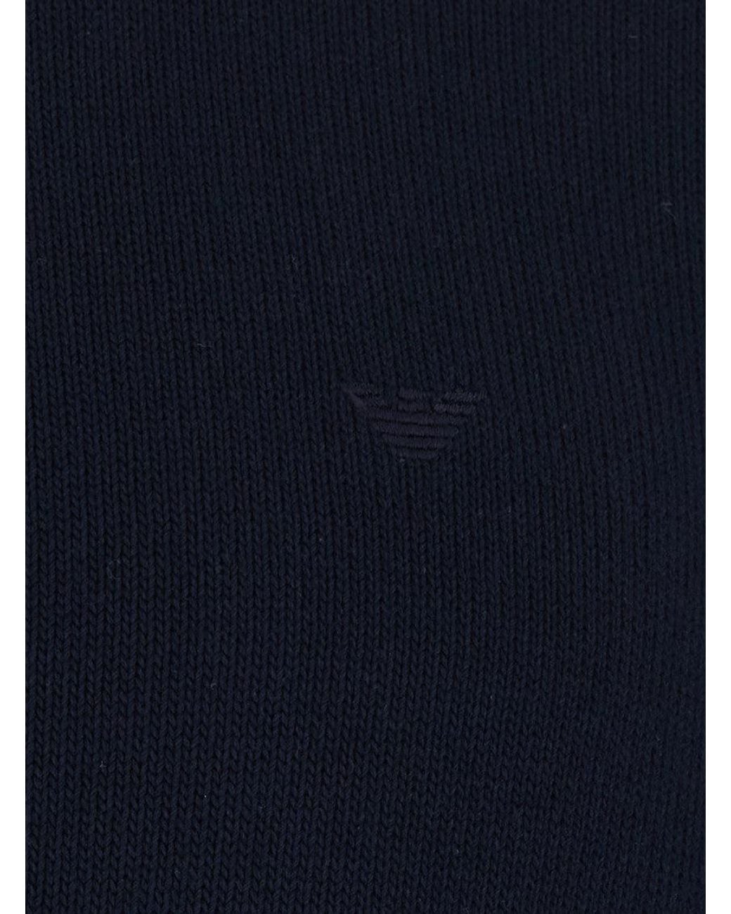 Emporio Armani Blue Regular Logo Sweater for men