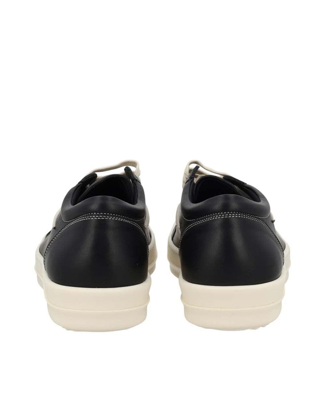 Rick Owens Black Color Block Sneakers for men