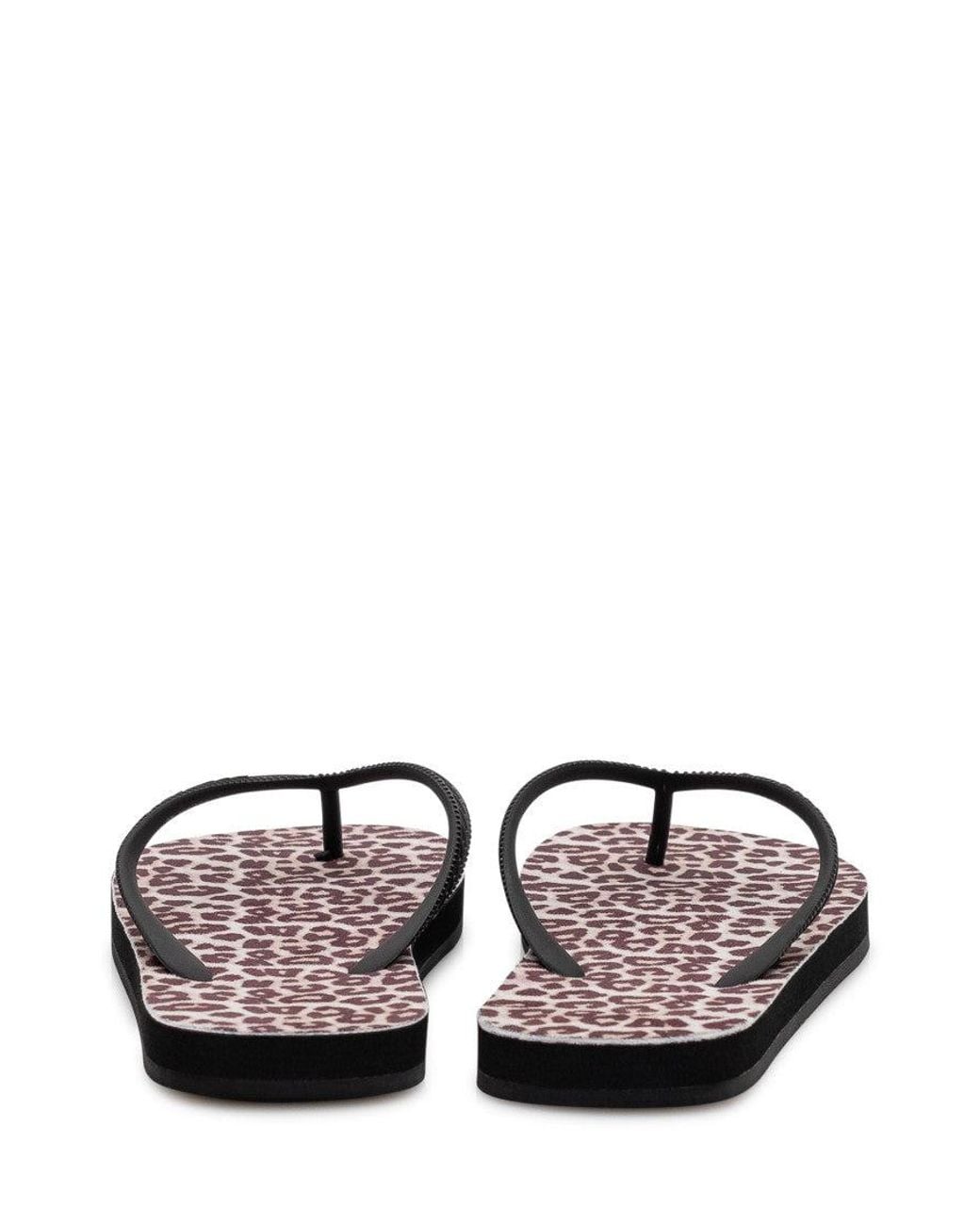 DSquared² Black Stylish Animal Print Logo Sandals